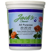Jack's Classic 20-20-20 All Purpose Fertilizer w/ Micronutrients, 1.5 Pounds