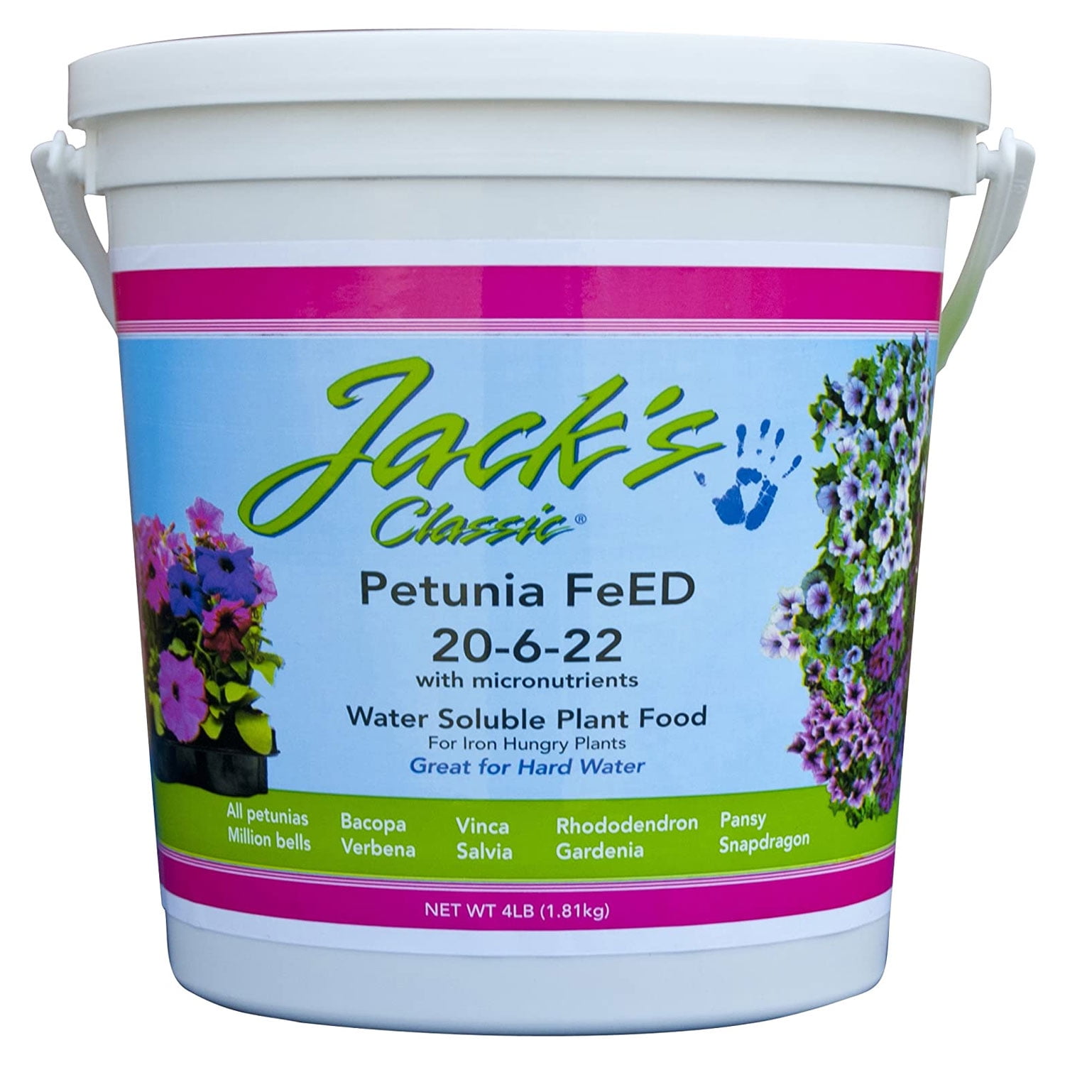 Jack's Classic 4 lb Water Soluble Petunia Plant Food with Micronutrients