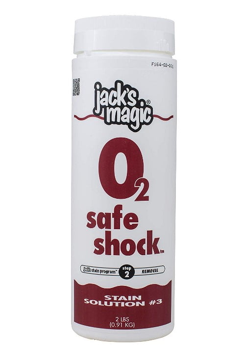 Jack's Magic Stain Solution #3 O2 Safe Shock Oxidizer 2lb Non-Chlorine- JMSAFE2