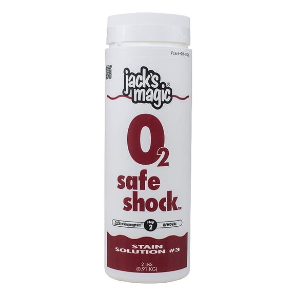 Jack's Magic Stain Solution #3 O2 Safe Shock Oxidizer 2lb Non-Chlorine- JMSAFE2