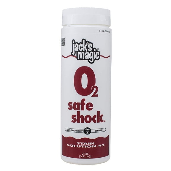 Jack's Magic Stain Solution #3 O2 Safe Shock Oxidizer 2lb Non-Chlorine- JMSAFE2