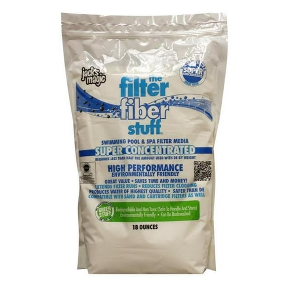 Jack's Magic The Filter Fiber Stuff Pool Filter Media 18 ounce JMFIBER18