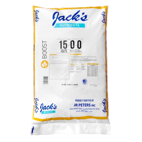 JR Peters (#79080) Jack's Classic Calcium Nitrate 15-0-0 Fertilizer - Part B 25#