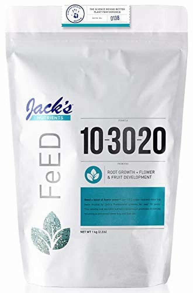 Jack's Nutrients Bloom Fertilizer 103020 for Flower Food, 2.2lb for