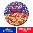 thumbnail image 1 of Jack's Frozen Meat Pizza, Sausage, Pepperoni and Cheese, Original Thin Crust Pizza for Grilling, 15 oz (Frozen)​, 1 of 14