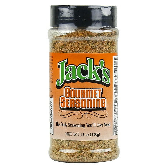 Jack's Seasoning 12oz Gourmet Seasoning Special Blend Spices for Steak Seafood Pork Hamburgers and more