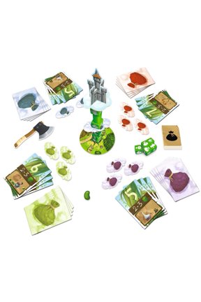 Jack and the Beanstalk Board Game | Family-Friendly Adventure Game | Ages 7+ | 2-5 Players | Avg. Playtime 20 Minutes | Made by Purple Brain Creations