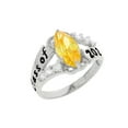 thumbnail image 1 of JackAni 10k Gold Simulated Citrine November Birthstone 2026 Class Graduation Ring - Size 5.00, 1 of 5