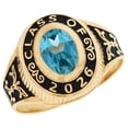 thumbnail image 1 of JackAni 14k Gold Simulated December Birthstone 2026 Class Graduation Ring - Size 8.50, 1 of 5