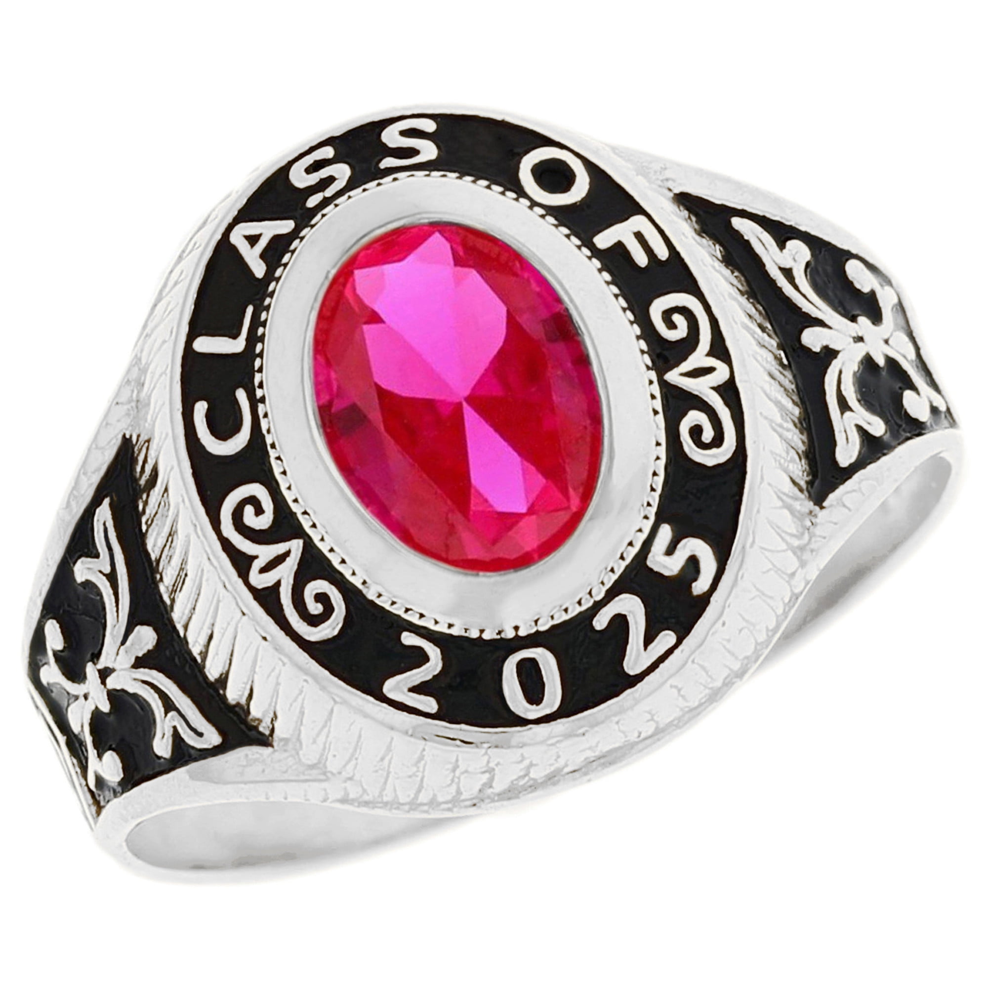 JackAni 14k Gold Simulated July Birthstone CZ 2025 Class Graduation ...
