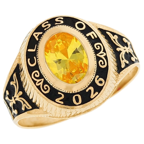JackAni 10k Gold Simulated October Birthstone 2026 Graduation Mens ...