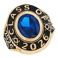thumbnail image 1 of JackAni 14k Gold Simulated September Birthstone 2026 Graduation Mens Class Ring - Size 7.25, 1 of 3