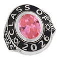 thumbnail image 1 of JackAni 14k White Gold Simulated October Birthstone 2026 Graduation Mens Class Ring - Size 12.50, 1 of 3