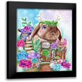 thumbnail image 1 of Jackalope Junction Garden 20x24 Black Modern Framed Museum Art Print Titled - Sheena Pike Art And Illustration, 1 of 5