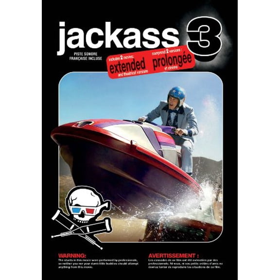Pre-Owned Jackass 3 2-Disc DVD (2011) Johnny Knoxville; Bam Margera; Steve-O