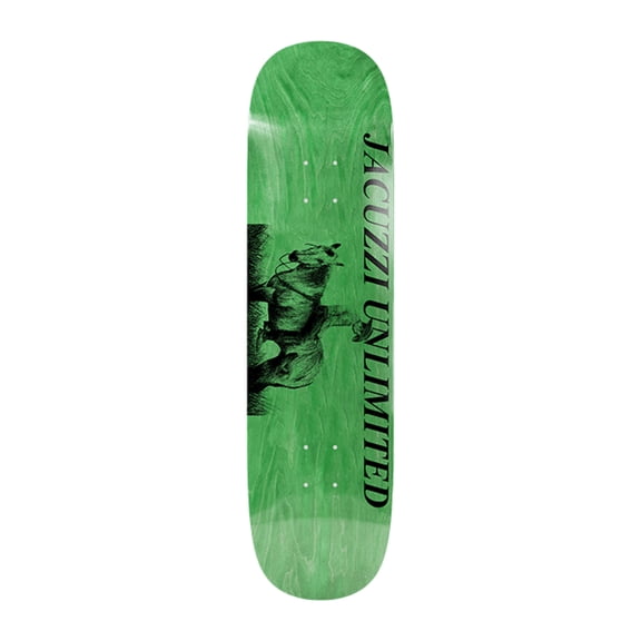 Jackass Jacuzzi Jet Ski Cowboy Shovel Nose Skateboard Deck - 8.75" Green (Deck Only)