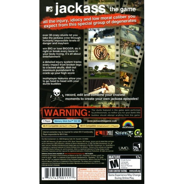 Pre-Owned Jackass the Game PSP - Walmart Business Supplies