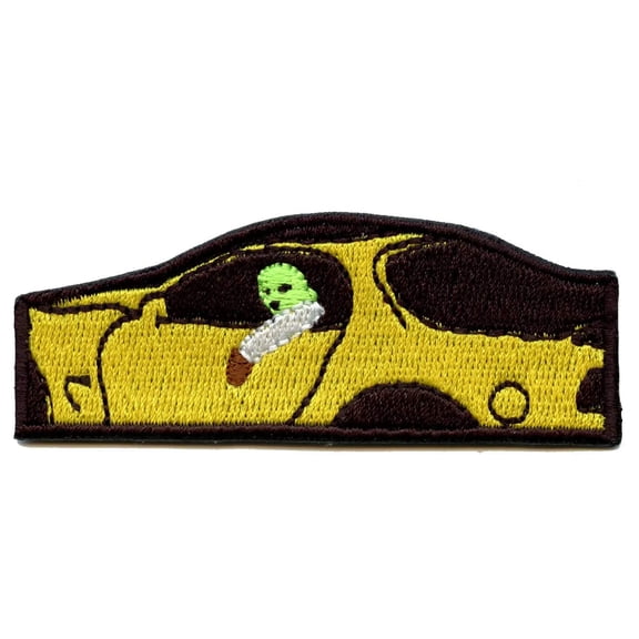 Jackboys In Yellow Car Embroidered Iron On Patch
