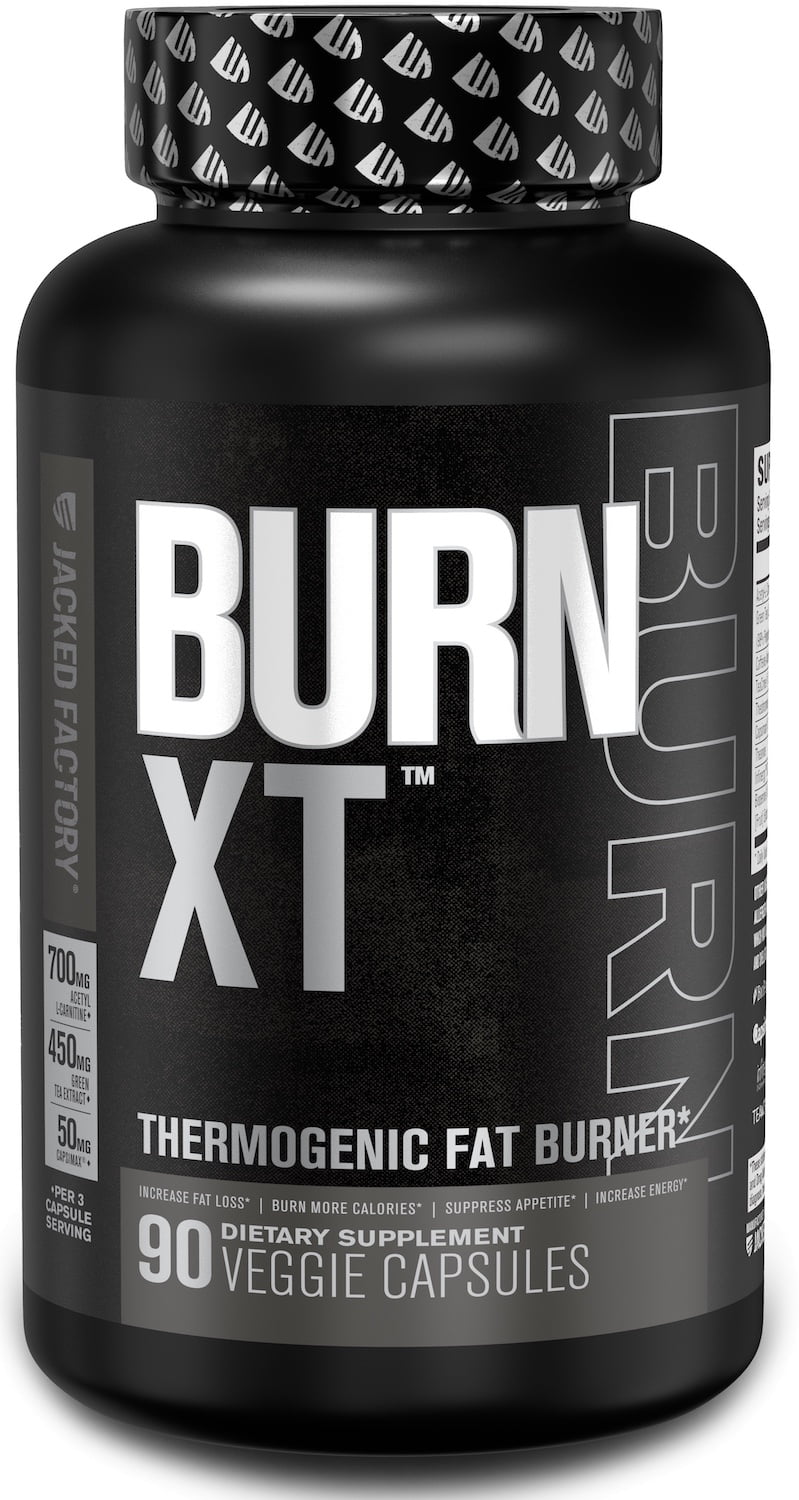 Jacked Factory Burn XT Black Thermogenic Fat Burner Weight Loss