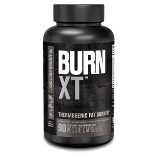 Jacked Factory Natural Burn XT Black Thermogenic Capsules - Weight Loss, Appetite Control, Energy Booster
