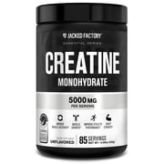 Jacked Factory Creatine Monohydrate Powder 425g - 5g Daily Creatine Supplement for Men and Women, Vegan-Friendly, Third-Party Tested - 85 Servings, Unflavored
