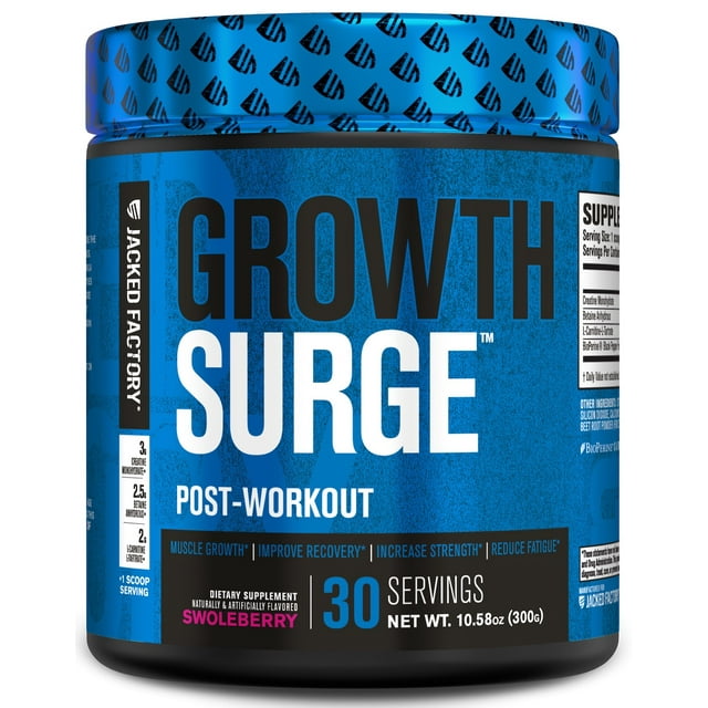 Jacked Factory Growth Surge Post Workout Muscle Builder with Creatine