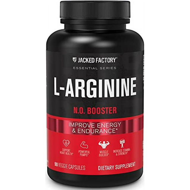 Jacked Factory L Arginine Nitric Oxide Booster 1500mg - Patented Bonded ...