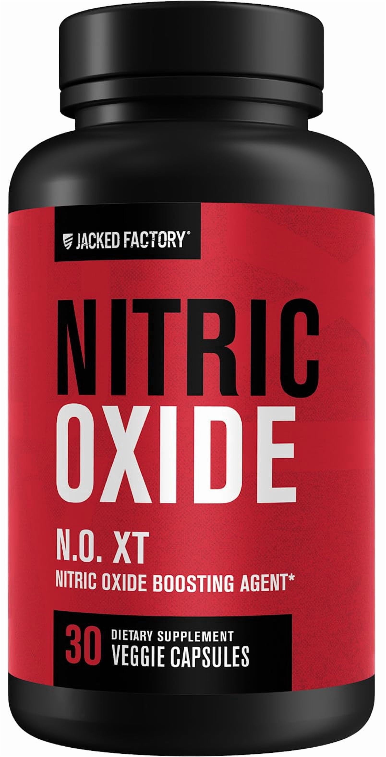Jacked Factory N.O. XT Nitric Oxide Supplements for Men w/ Nitrosigine L Arginine L Citrulline Supplement for Muscle Pumps & Vascularity - Pre Workout Nitric Oxide Booster & Muscle Builder - 30 Caps