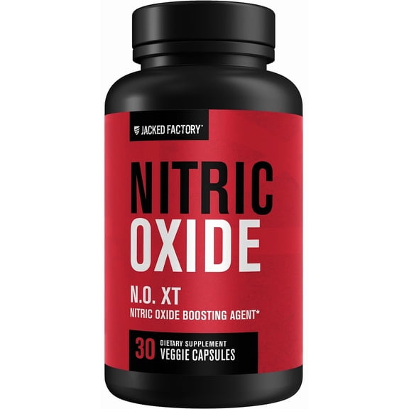 Jacked Factory N.O. XT Nitric Oxide Supplements for Men w/ Nitrosigine L Arginine L Citrulline Supplement for Muscle Pumps & Vascularity - Pre Workout Nitric Oxide Booster & Muscle Builder - 30 Caps