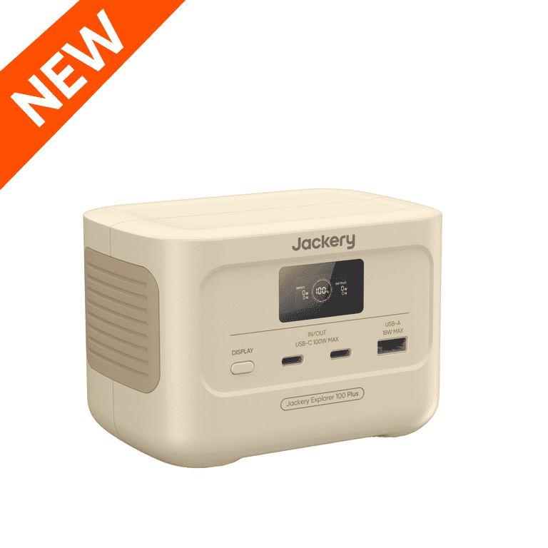 Jackery 100 Plus Portable Power Station, 128W Continuous