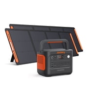 Jackery 1000 V2 Solar Generator, 1060Wh LiFePO4 Portable Power Station with 2 200W Solar Panels, 1500W Output for RV, Off-Grid & Emergency