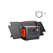 Jackery E1000AC 1060Wh Portable Power Station with 2 x 100W Solar Panels & 5m Extension Cable, 1500W Sola r Kit for RV, Camping & Backup