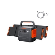 Jackery E1000AC 1060Wh Portable Power Station with 2 x 200W Solar Panels & 5m Extension Cable, 1500W Solar Kit for RV, Camping & Backup