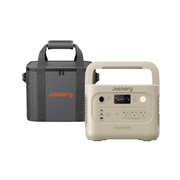 Jackery E1000AC Sand Gold 1060Wh Portable Power Station with Carrying Bag, 1500W LiFePO4 Battery for RV, Camping & Backup