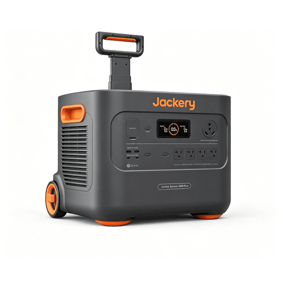 Jackery E2000 Plus Portable Power Station, 2042Wh LiFePO4 Solar Generator with 3000W AC Output, Expandable to 24kWh UPS Home Backup for Emergency Camping and RV Off-Grid (Solar Panel Optional