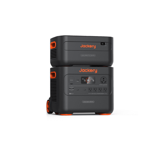 Jackery E2000 Plus Portable Power Station with Extra Battery, 4075Wh LiFePO4 Battery Combo, 3000W Output for Camping & Home Backup