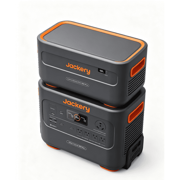 Jackery E2000 Plus Portable Power Station with Extra Battery, 4085Wh LiFePO4 Power Station Combo, 3000W Output UPS Home Backup for Camping, RV and Emergency (Solar Panel Optional)
