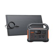 Jackery E300New 290Wh Portable Power Station with 100W Light Solar Panel, 300W Solar Kit for Camping, Travel & Backup