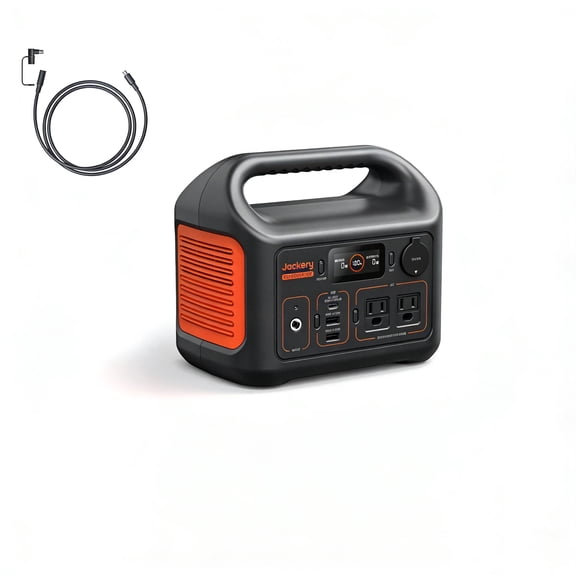 Jackery E300New 290Wh Portable Power Station with 5m Extension Cord, 300W LiFePO4 Battery for Camping, Travel & Backup