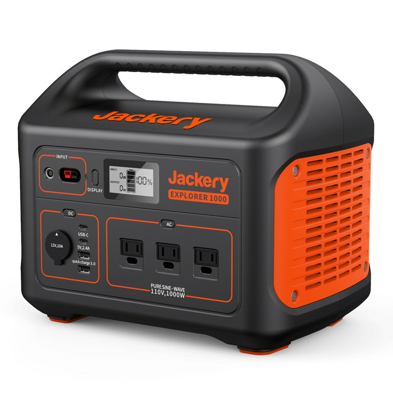 Jackery Explorer 1000 Portable Power Station, Home Backup, Emergency, Outdoor Camping (Solar Panel Not Included)
