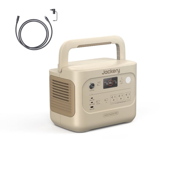 Jackery Explorer 1000 Neo2 Portable Power Station,1060Wh LiFePO4 Battery with 5M Extension Cord,1 Hr Fast Charge, Solar Generator for Camping,Emergency, RV, Off-Grid Living