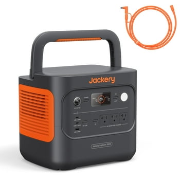 Jackery Explorer 1000 v2 Portable Power Station and 5m DC Extension Cable,1060Wh LiFePO4 Battery,1500W AC/100W USB-C Output, 1 Hr Fast Charge, Solar Generator for Camping,Emergency, Off-Grid Living