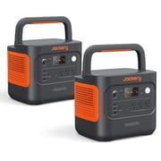 Jackery Explorer 2000 V2 Portable Power Station 2-Pack, 2042Wh LiFePO4 Battery, 2200W Solar Generator, USB-C PD 100W Fast Charging for Camping, Home Use