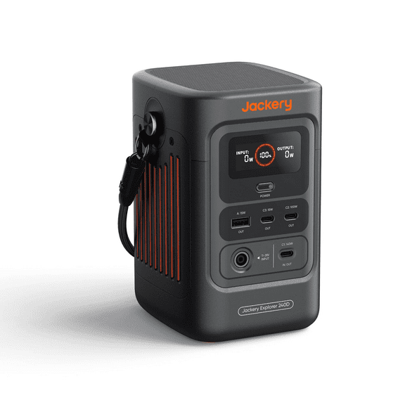Jackery Explorer 240D Portable Power Station, 250Wh LiFePO4 Battery, 200W DC Output, 1-Hour Fast Charging, Compact Power Bank for Camping, Travel and Emergency Backup