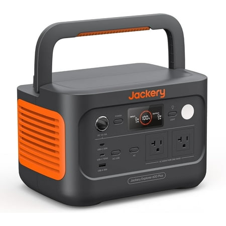 Jackery - Explorer 600 Plus Portable Power Station (632 Wh Capacity) - Black