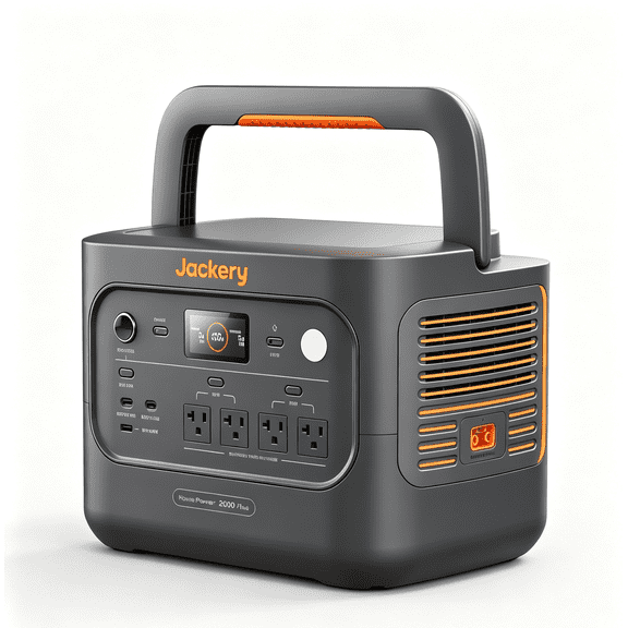 Jackery HP 2000AC Plus V2 Portable Power Station, 2046Wh LiFePO4 Battery, 2200W AC Output, Expandable to 12kWh, UPS Backup Power for Home, RV, Camping & Emergency