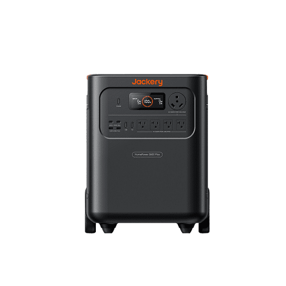 Jackery HP3600AC Plus Portable Power Station, 3574Wh LiFePO4 Battery, 3600W Output, Expandable to 21kWh for Home Backup & RV