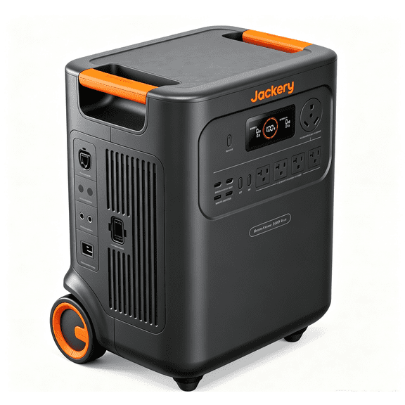 Jackery HP3600AC Plus Portable Power Station, 3580Wh LiFePO4 Battery, 3600W AC Output, Expandable to 21kWh, UPS Backup Power for Home, RV, Camping & Emergency