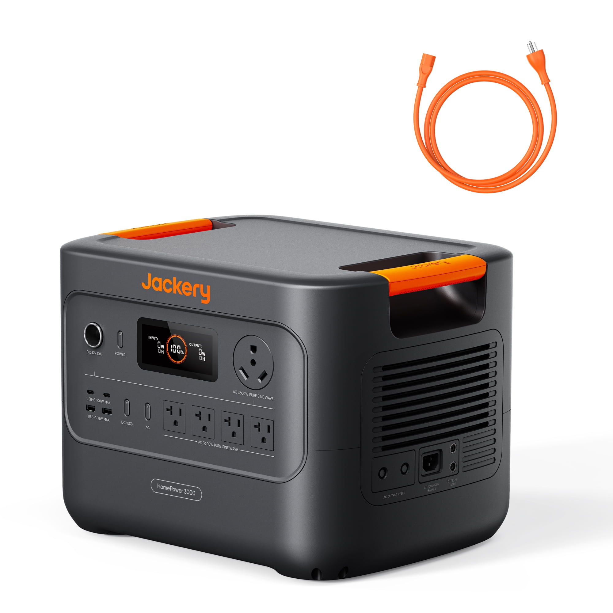 Jackery HomePower 3000 Portable Power Station, Essential 3070Wh Home Backup with 3600W (Surge 7200W) Output for Power Outage, Emergencies, and RV Use