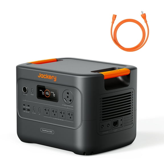 Jackery HomePower 3000 Portable Power Station, Essential 3070Wh Home Backup with 3600W (Surge 7200W) Output for Power Outage, Emergencies, and RV Use